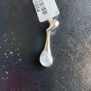 Genuine Moonstone on .925 Silver Pendant